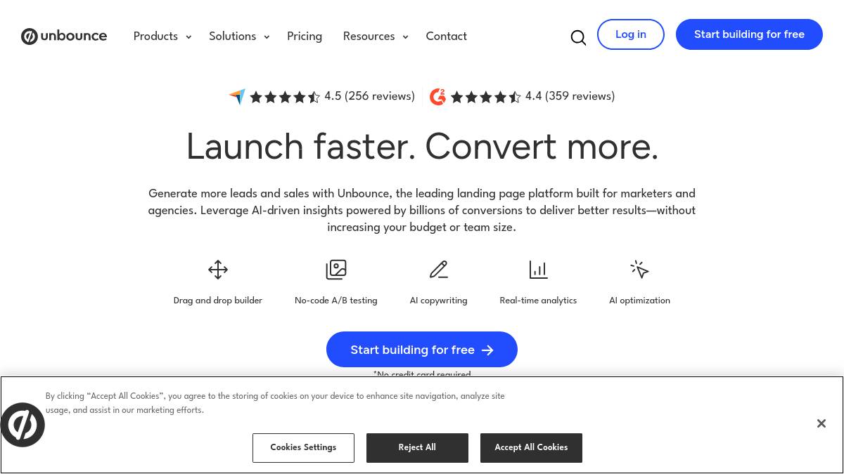 Unbounce Smart Builder