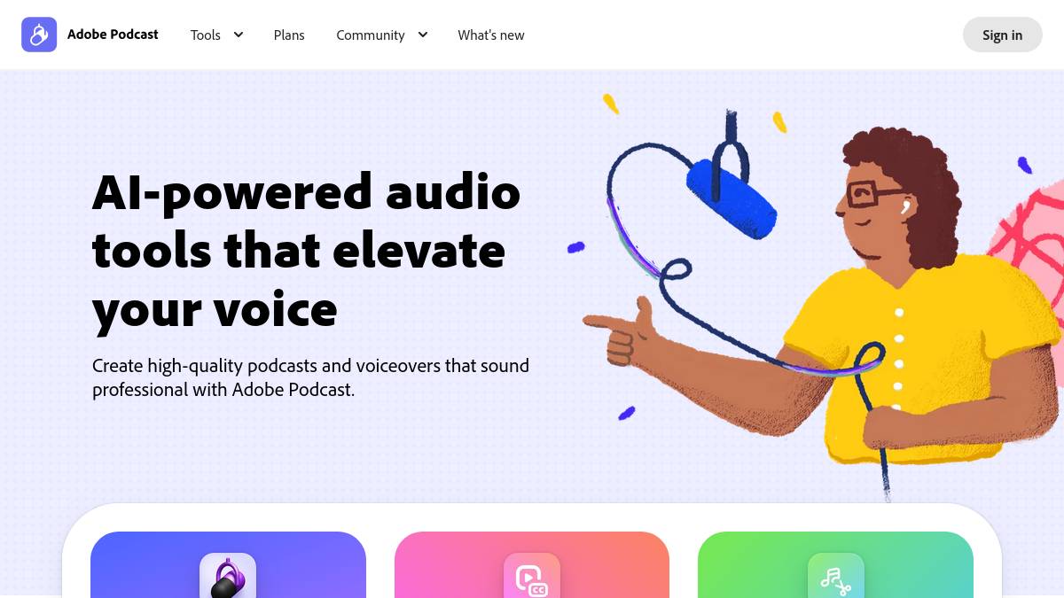 Adobe Podcast AI